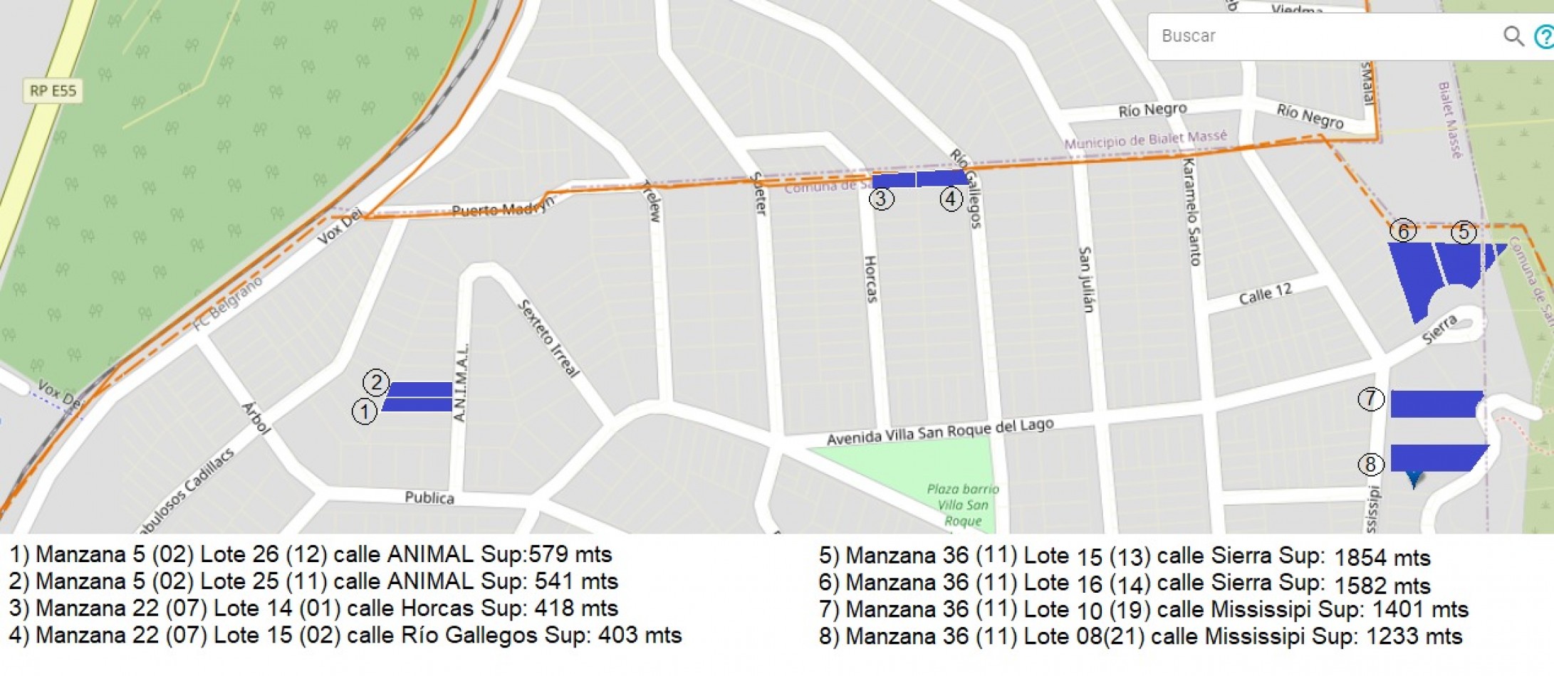 Comuna San Roque - Lote 15 403 mts²